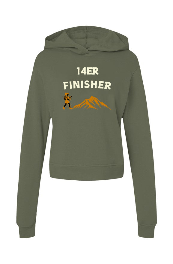 Womens Classic Hoodie Sweatshirt green w/ earth co